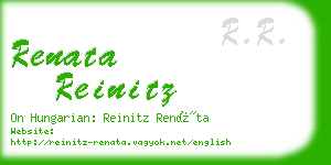 renata reinitz business card